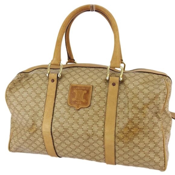 CELINE handbag MacAdam beige PVC ? leather Authentic - Picture 1 of 8